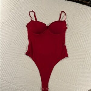 Reformation red bodysuit